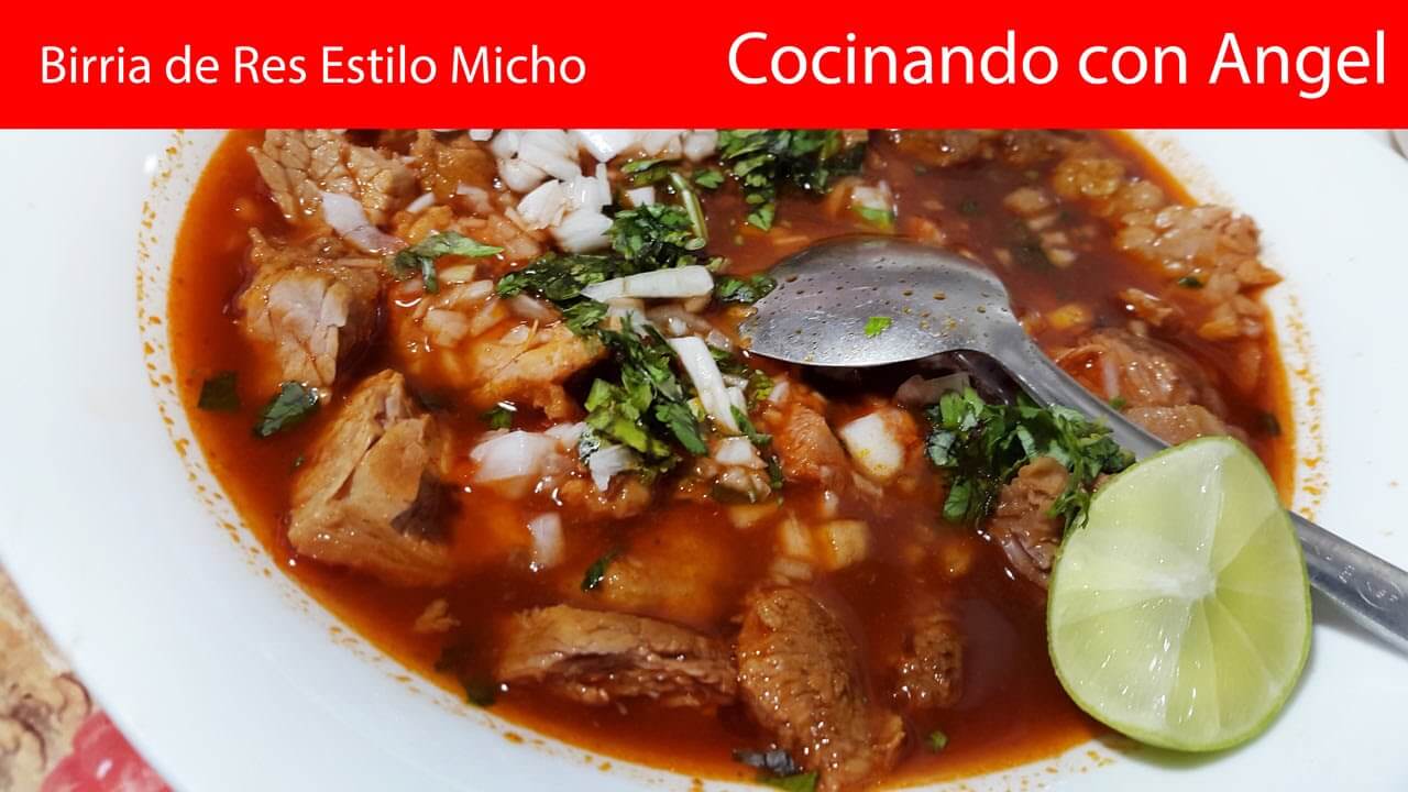 Birria de Res estilo Michoacan - cocinando con angel